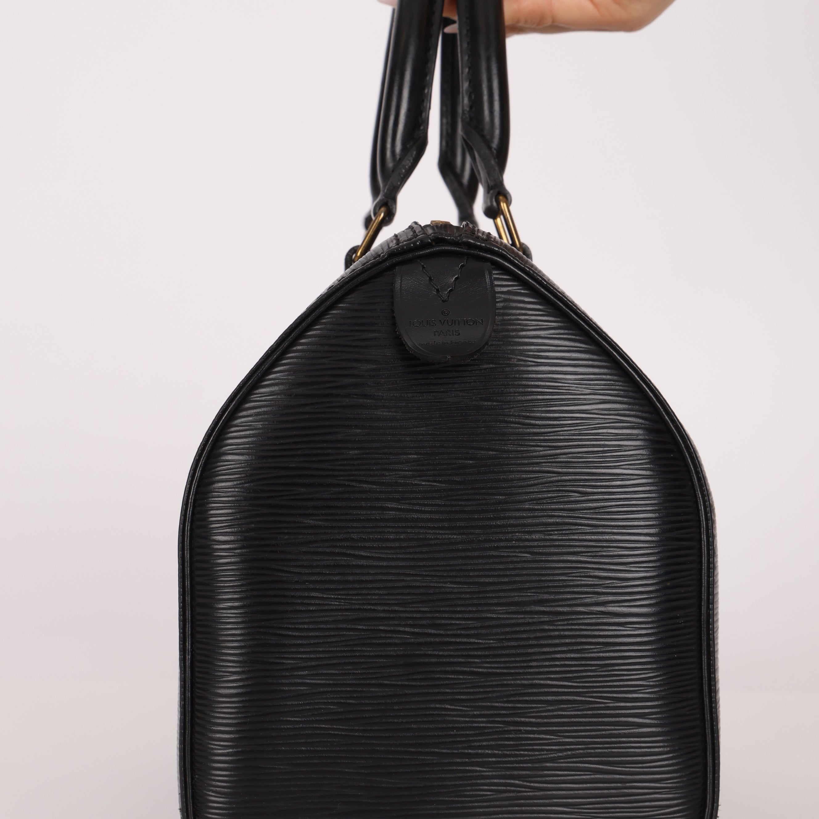 Louis Vuitton Black Epi Speedy Bag