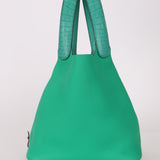 Hermès 2021 Menthe/Vert Vertigo Clemence Picotin Matte Alligator Touch 22 PHW