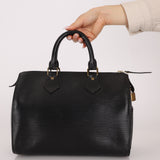 Louis Vuitton Black Epi Speedy Bag
