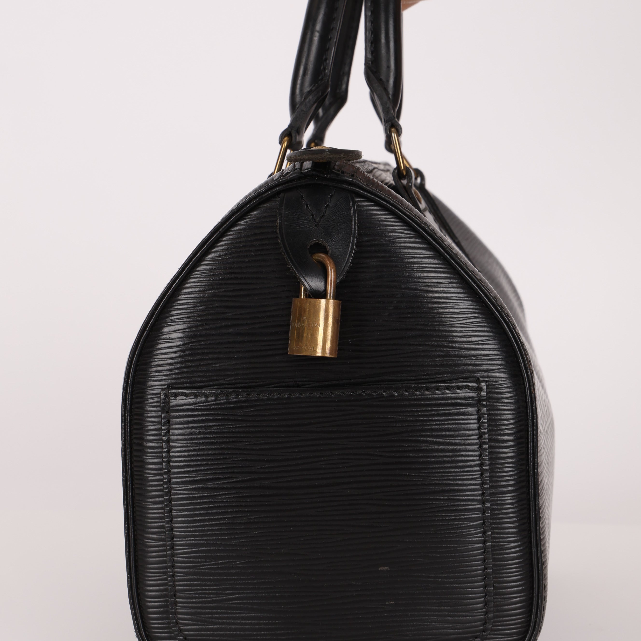 Louis Vuitton Black Epi Speedy Bag