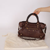 Balenciaga Chocolate City Bag with Mirror