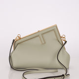 Fendi First Small Light Sage Green Clutch