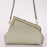 Fendi First Small Light Sage Green Clutch