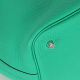 Hermès 2021 Menthe/Vert Vertigo Clemence Picotin Matte Alligator Touch 22 PHW