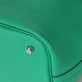Hermès 2021 Menthe/Vert Vertigo Clemence Picotin Matte Alligator Touch 22 PHW