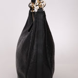 Gucci Monogram Embossed Leather Hobo