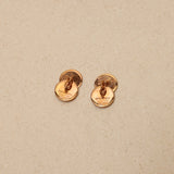 Rare Hermès Rosegold Clou de Selle Cufflinks