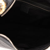 Gucci Monogram Embossed Leather Hobo