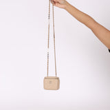 Chanel 2021 Caviar Beige Mini Vanity Crossbody