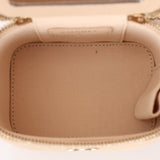 Chanel 2021 Caviar Beige Mini Vanity Crossbody