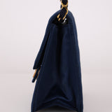 Chanel 1986 Midnight Satin Square Mini Flap