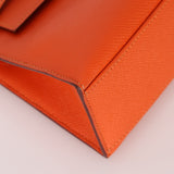 Hermès 2016 Epsom Orange Kelly Pochette