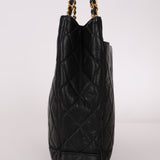 Chanel 1996 Caviar Turnlock Chain Tote
