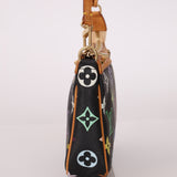 Limited Edition Louis Vuitton x Takashi Murakami Multicolor Noir Pochette