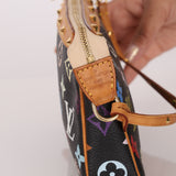 Limited Edition Louis Vuitton x Takashi Murakami Multicolor Noir Pochette