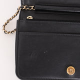 Chanel Caviar Camellia Wallet on Chain