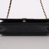 Chanel Caviar Camellia Wallet on Chain