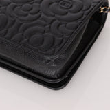 Chanel Caviar Camellia Wallet on Chain