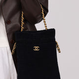 Chanel 2020 Cotton Tweed Shopping Tote