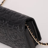 Chanel Caviar Camellia Wallet on Chain