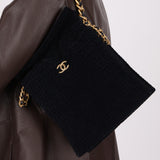 Chanel 2020 Cotton Tweed Shopping Tote