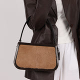 Celine Ponyhair Patent Trimmed Donna Bag