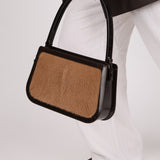 Celine Ponyhair Patent Trimmed Donna Bag