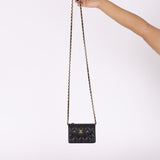 Chanel 2022 Caviar Star Cardholder on Chain