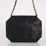 Rare Chanel 1989 Lambskin Octagon Mini Flap