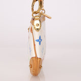 Limited Edition Louis Vuitton x Takashi Murakami Monogram Multicolor Blanc Milla Pochette MM