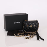 Chanel 2022 Caviar Star Cardholder on Chain