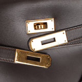 Hermès 1991 Chocolate Box Kelly 35 GHW