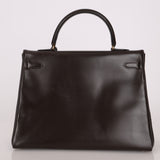 Hermès 1991 Chocolate Box Kelly 35 GHW