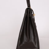 Hermès 1991 Chocolate Box Kelly 35 GHW