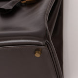 Hermès 1991 Chocolate Box Kelly 35 GHW