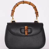 Gucci Bamboo Leather Medium Turnlock Top Handle