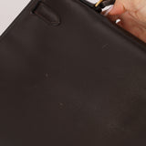 Hermès 1991 Chocolate Box Kelly 35 GHW