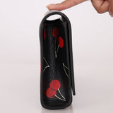Saint Laurent Calfskin Cherry Clutch