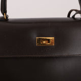 Hermès 1991 Chocolate Box Kelly 35 GHW