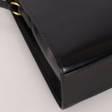 Discontinued Hermès 1990 Noir Box Kelly Sport 24 PM GHW