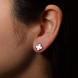 Van Cleef & Arpels 18K Sweet Alhambra Mother of Pearl Studs