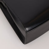 Discontinued Hermès 1990 Noir Box Kelly Sport 24 PM GHW