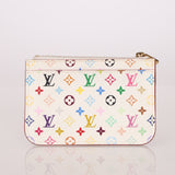 Limited Edition Louis Vuitton x Takashi Murakami Multicolor Blanc Key Pouch