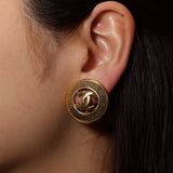Chanel Medallion CC Clip-On Earrings