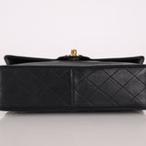 Chanel 1991 Lambskin Turnlock Single Flap 24k GP