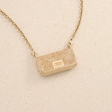 Fendi Baguette Pendant Necklace