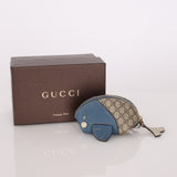 Gucci Guccissima Blue Canvas Fish Coin Purse