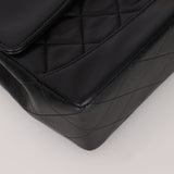 Chanel 1991 Lambskin Turnlock Single Flap 24k GP