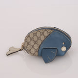 Gucci Guccissima Blue Canvas Fish Coin Purse