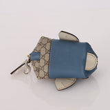 Gucci Guccissima Blue Canvas Fish Coin Purse